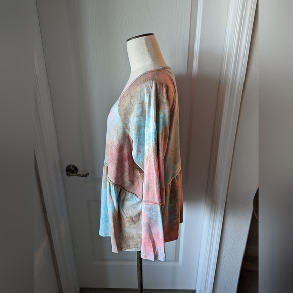 Pastel Tie Dye Jersey Knit Top - Picture 5 of 7